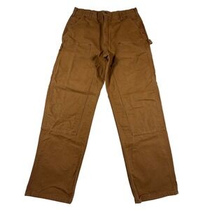 Carhartt Mens 36x32 B136 BRN Loose Fit Double Knee Front Logger Carpenter Brown